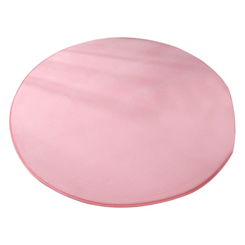 Круглый коралловый флисовый ковер домашний вращающийся стул компьютерное кресло подушка для спальни девушки подвесная Корзина Подушка для кресла-качалки цельная доставка