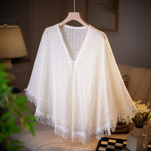 New Cheongsam Dress with Short Jacket, Versatile Shawl, Super Fairy Lace Tassel Cape and Waistcoat
