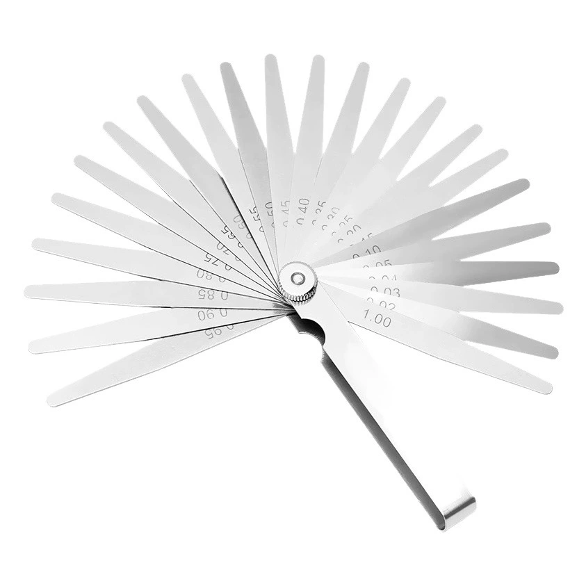 Нержавеющая сталь Нержавеющая сталь Высокоточная линейка зазора клапанов однолистная толстомерная стальная пробка измерительная линейка клапана набор