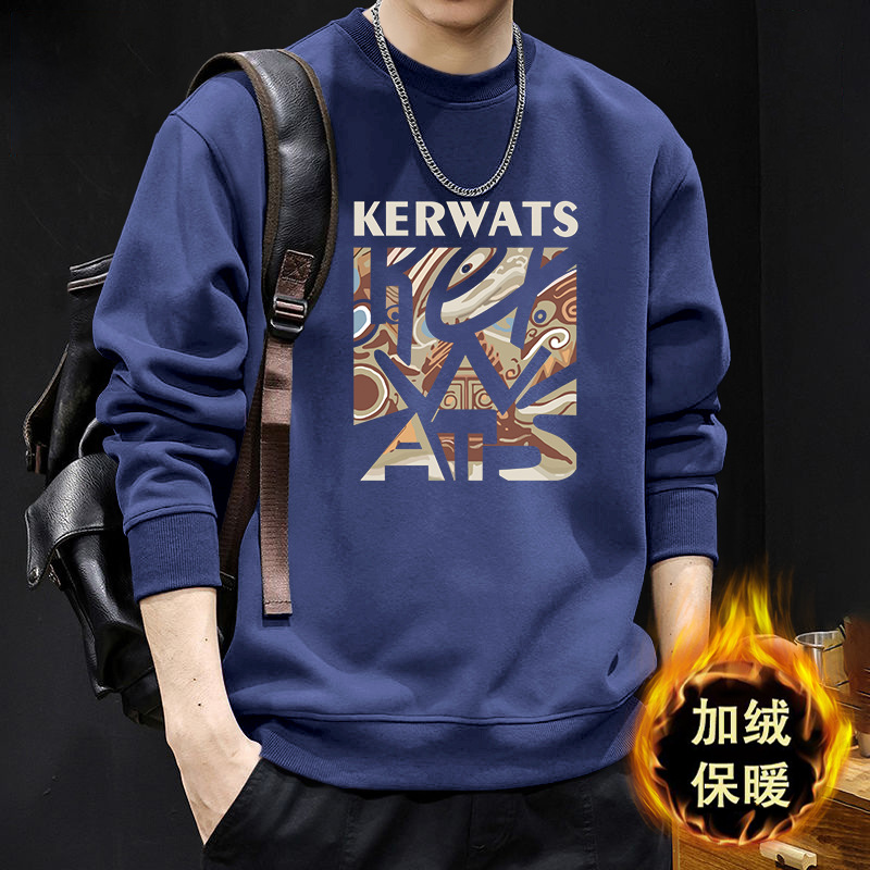 América suéter de cuello redondo hombre suelto primavera y otoño nuevo peso pesado chaqueta de manga larga chaqueta de pareja de alta calidad