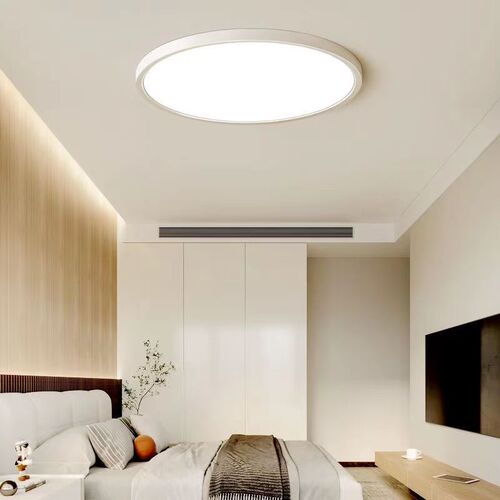Full spectrum LED tri-proof ceiling lamp ultra-thin round bathroom bathroom balcony aisle corridor Zhongshan lamp