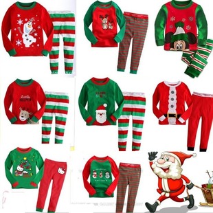 2025 New Children's Christmas Clothing Set Autumn Long Pants Children's Clothes Cross-Border Children's Clothing