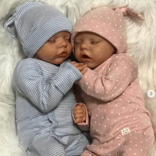 Muñecas Bebé Reborn Realistas NPK de 18 Pulgadas, Gemelos A y B, Dropshipping