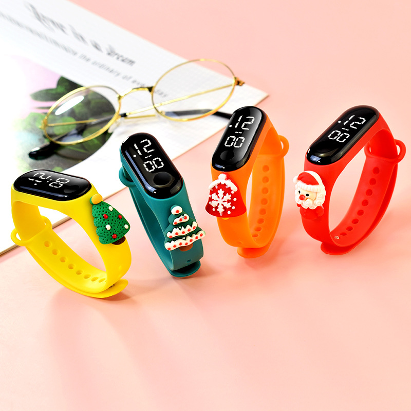 59g Weight Plastic Mirror Material TPE Strap Material Cute Cartoon Buckle Electronic Kids Watches