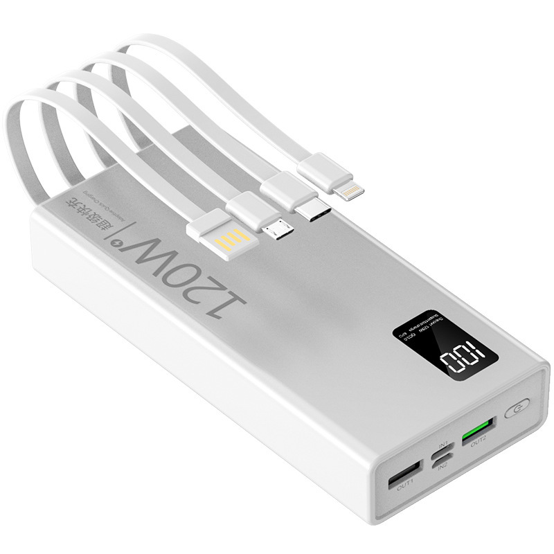 超高速充電 120W パワーバンク 100000 mAh Apple vivoppo Huawei 220V 超大容量に適しています|undefined