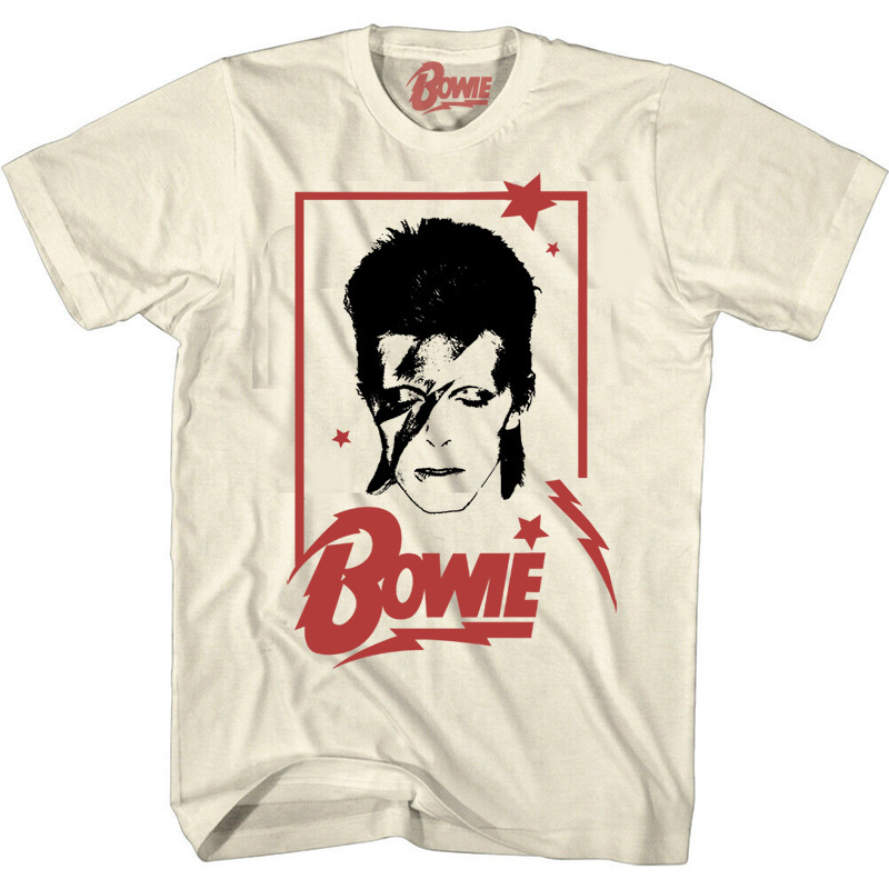 Rocker David Bowie David Bowie Face T-Shirt Men's Heavy Cotton T-Shirt