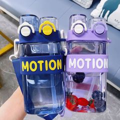 Internet celebrity punk double drinking cup square cup high-looking space cup student children's cup manufacturer wholesale sports portable kettle