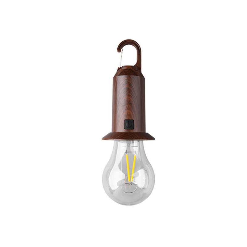 Outdoor Solar Light Portable Vintage Camping Bulb Rechargeable_voghion.com