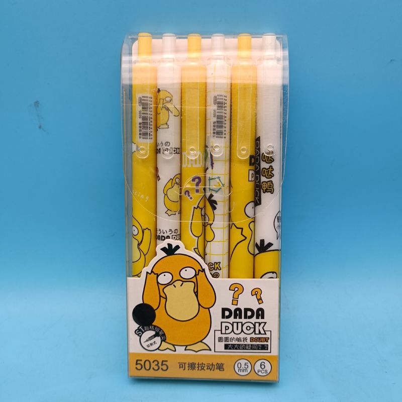 Capibara borrable lápiz neutro rojo azul borrable bolígrafo especial para estudiantes dibujos animados lindos rojo en línea.