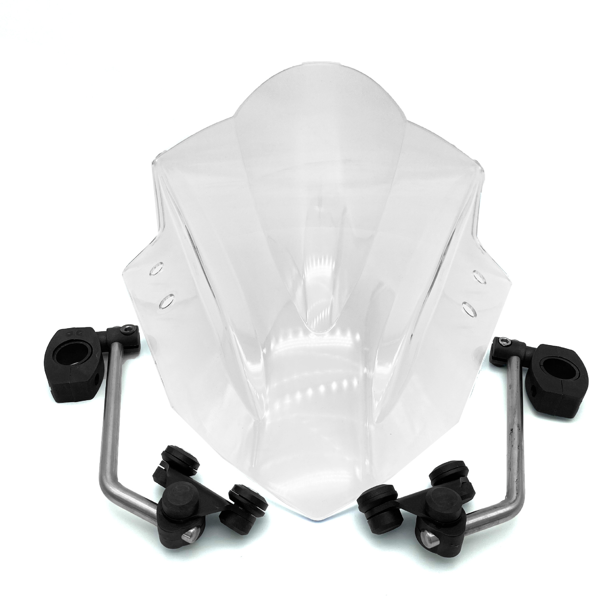 Suitable for Kawasaki Z250 Z300 Z750 modified front windshield goggles handlebar universal bracket windshield