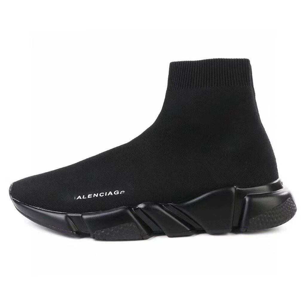 Гуанчжоу High Edition Парижская черная повседневная удобная обувь для носков для мужчин и женщин