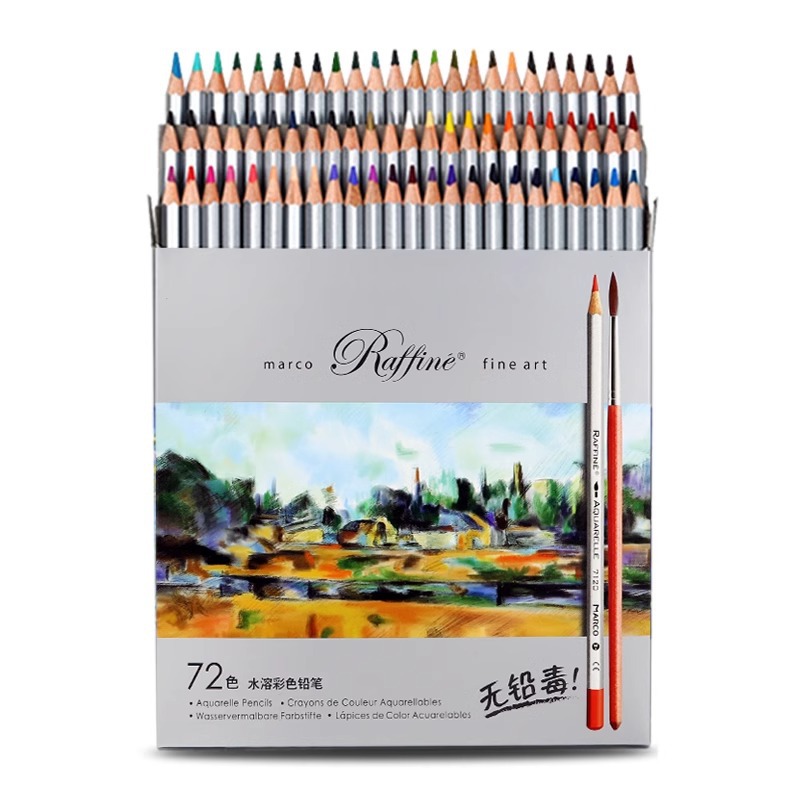 [Precio fresco] MARCO Marco 7120 Plomo de color soluble en agua 24 colores 36 colores 48 colores 72 colores Caballo profesional