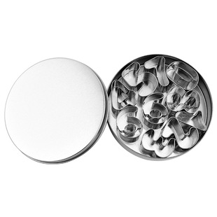 Stainless steel Digital Biscuit mold kitchen DIY baking biscuit vegetable fruit carrot carving embossing mold suit