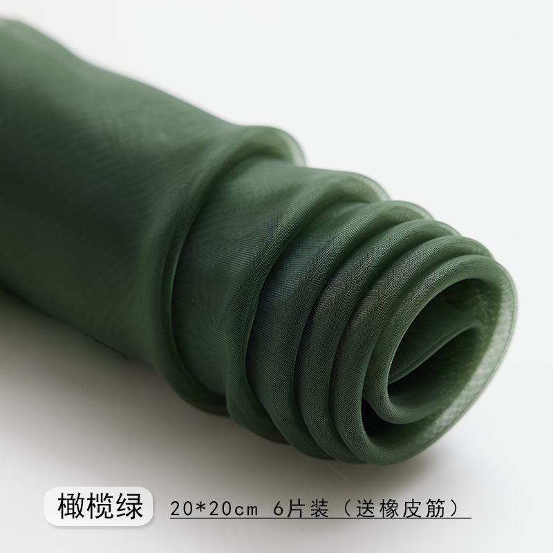 올리브그린 6개입팩 (고무밴드 포함)