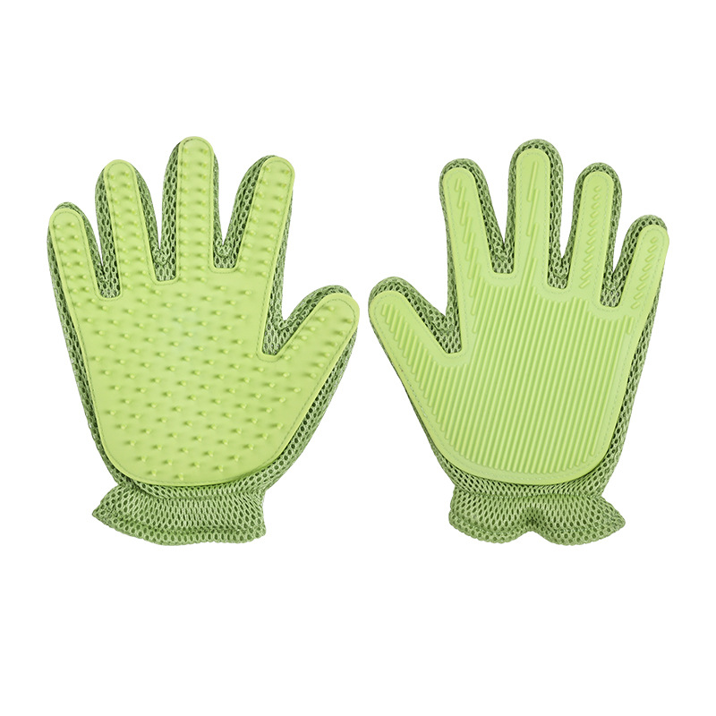 Guantes de baño para mascotas de verano, guantes de secado rápido de malla para gatos, masaje para eliminar el pelo flotante