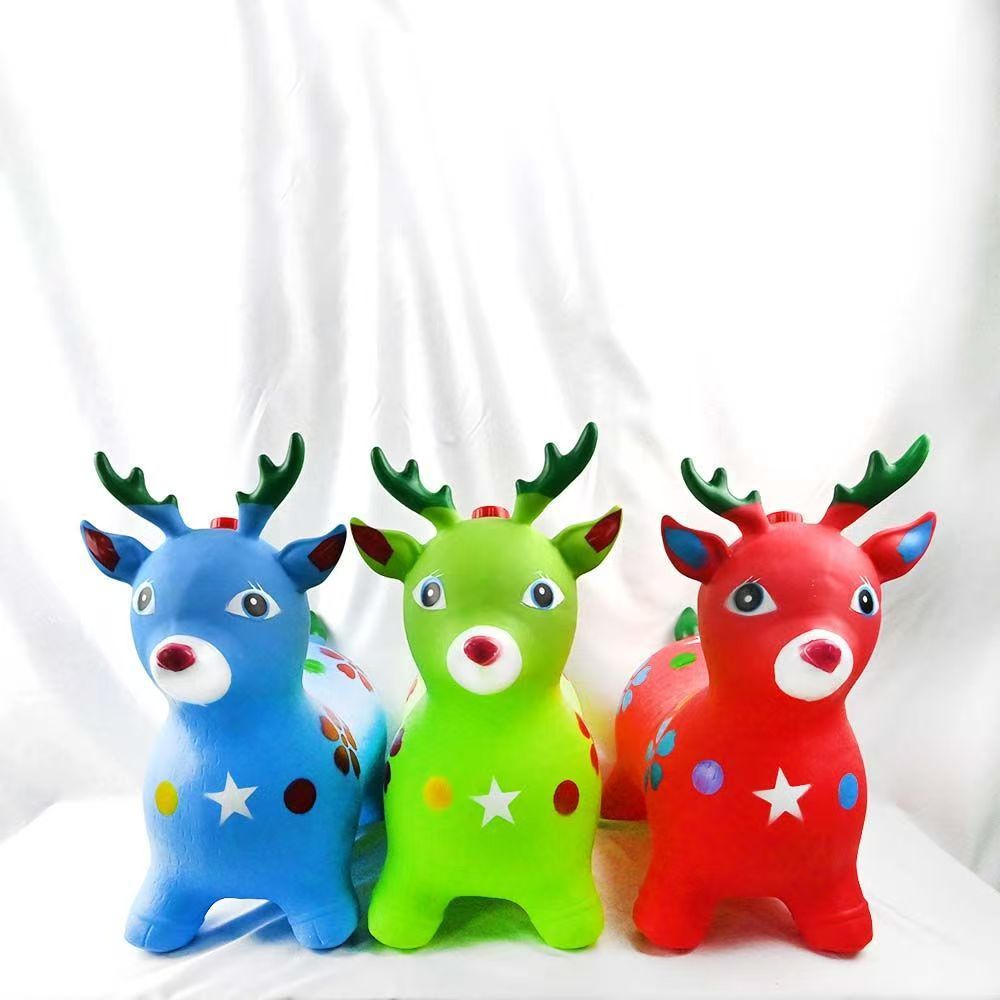 卡通音乐麋鹿蓝色+充气泵