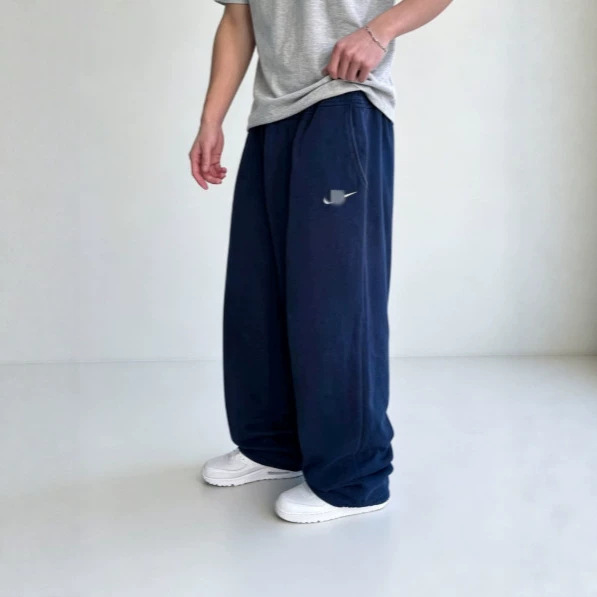 Cross-border best-selling men's Y2K street-style floor-length pants, casual streetwear, trendy hip-hop sweatpants with fishhook embroidery, sporty style Cross-border best-selling men's Y2K street-style floor-length pants, casual streetwear, trendy hip-hop sweatpants with fishhook embroidery, sporty style