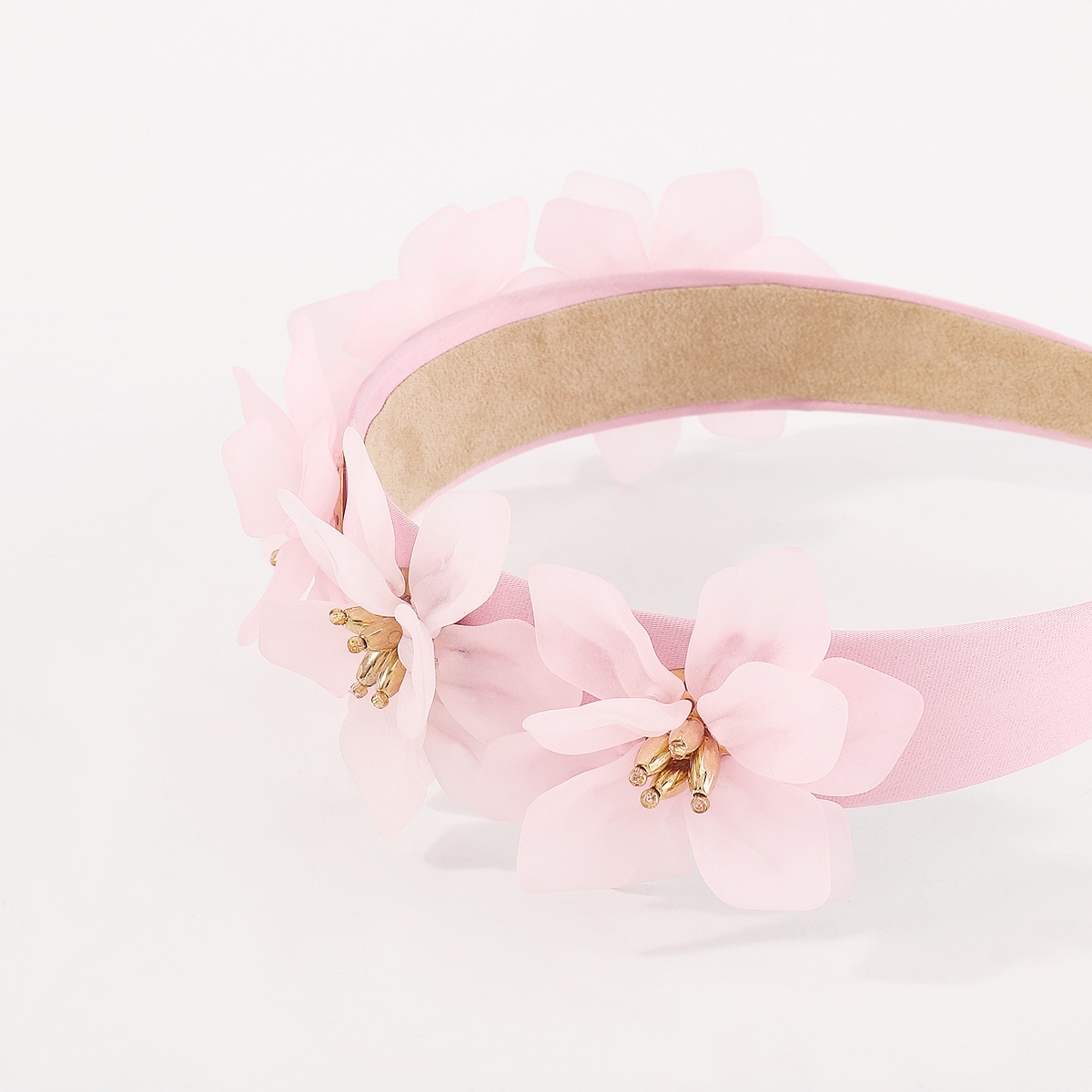 Fairy Style Flower Alloy Plastic Acetic Acid Sheets Hair Band 1 Piece display picture 6