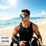 跨境电镀泳镜硅胶大框护目潜水高清防雾专业防水游泳镜户外运动