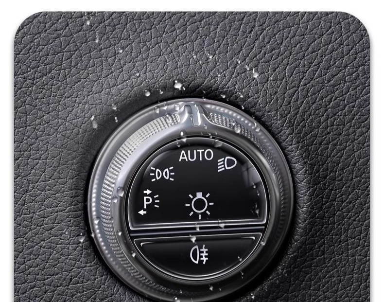 Suitable for Mercedes-Benz c260l one-button start film C- level key decoration protective sticker C200L car interior decoration supplies
