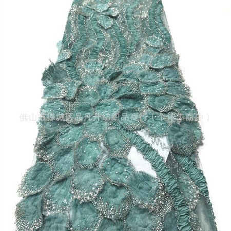 industria pesada tridimensional con cuentas bordadas Gaoding hermosa cena de fiesta mitzvah vestido de moda tela