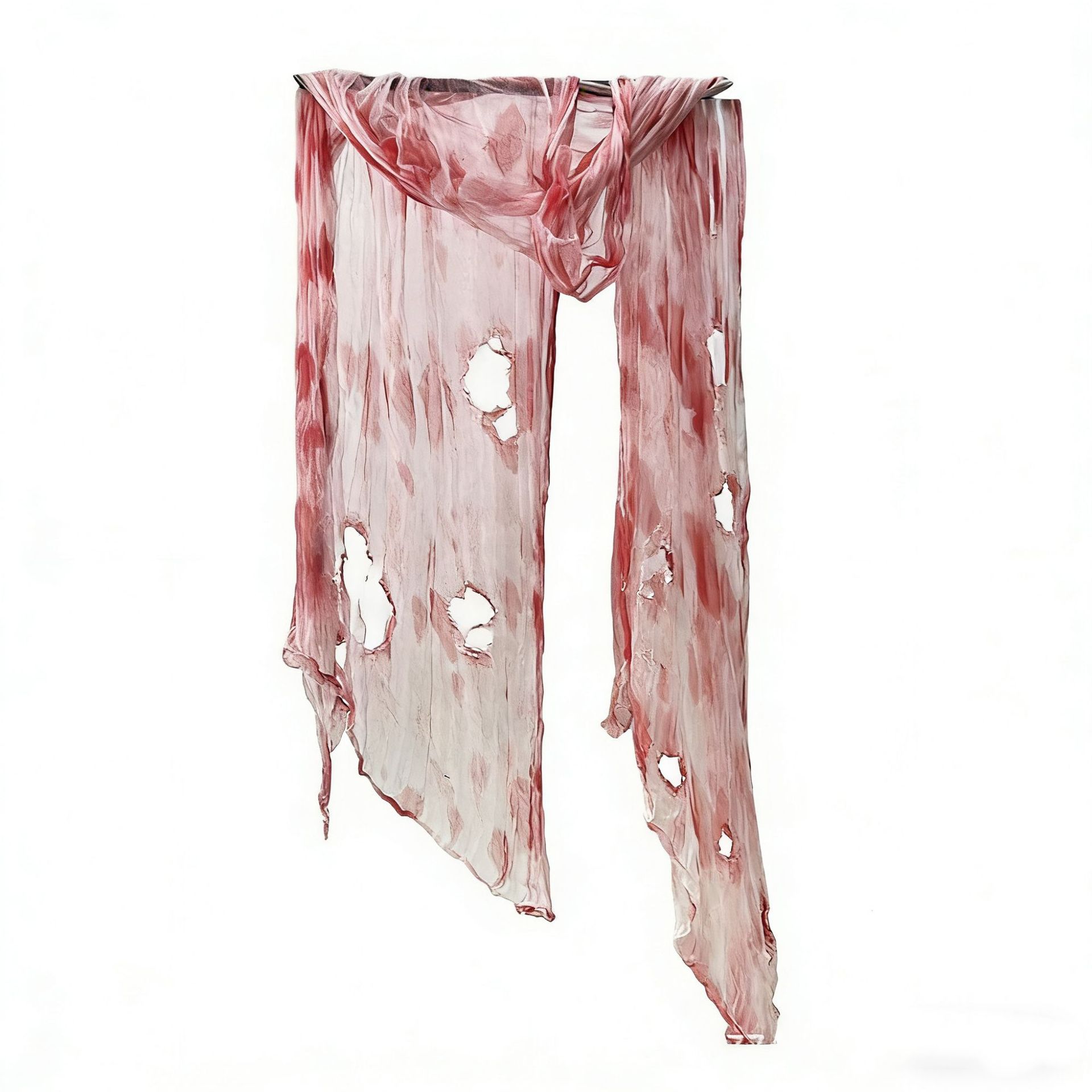 Suministro transfronterizo Halloween negro rasgado gasa fantasma Festival horror ventana pantalla tela de araña gasa fantasma Festival horror mantel