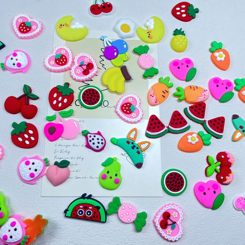 Simulated Small Fruit Series Pvc Glue Patch DIY Handmade Creative Hair Accessories Mobile Phone Case Water Cup Refrigerator Accessories