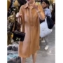 夏季翻领短袖显瘦连衣裙