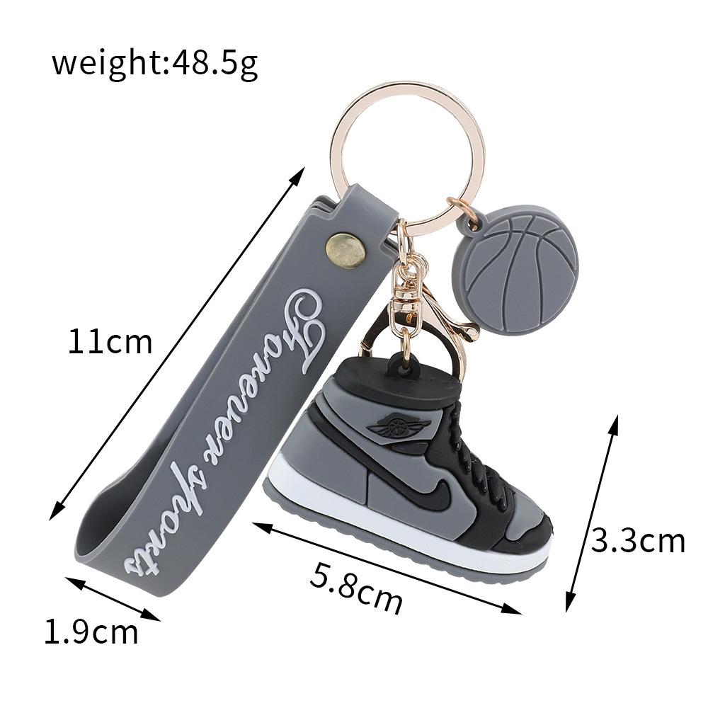 Creative Silicone AJ Shoe Mold Keychain 1