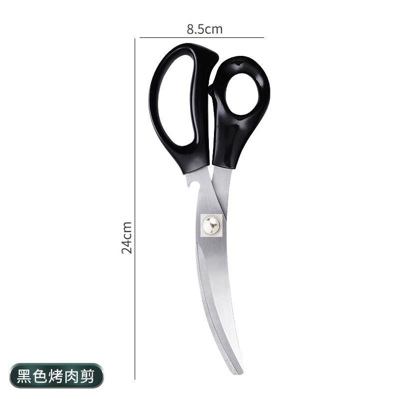 304 clip de barbacoa coreano de acero inoxidable alargado clip de carne buffet clip de barbacoa restaurante cocina tijeras de cocina