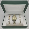 Rolex Three-Piece Set - Datejust Women's with Diamonds, Two-Tone Gold Dial