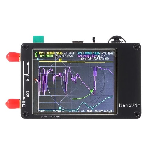 NanoVNA-H upgraded version of antenna vector network antenna MF HF VHF UHF vector network analyzer