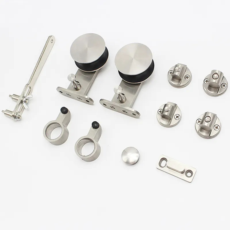 Polea para puerta corredera estilo americano, de acero inoxidable 304, silenciosa, con capacidad de carga de 150 kg, rueda colgante para puerta corredera de madera