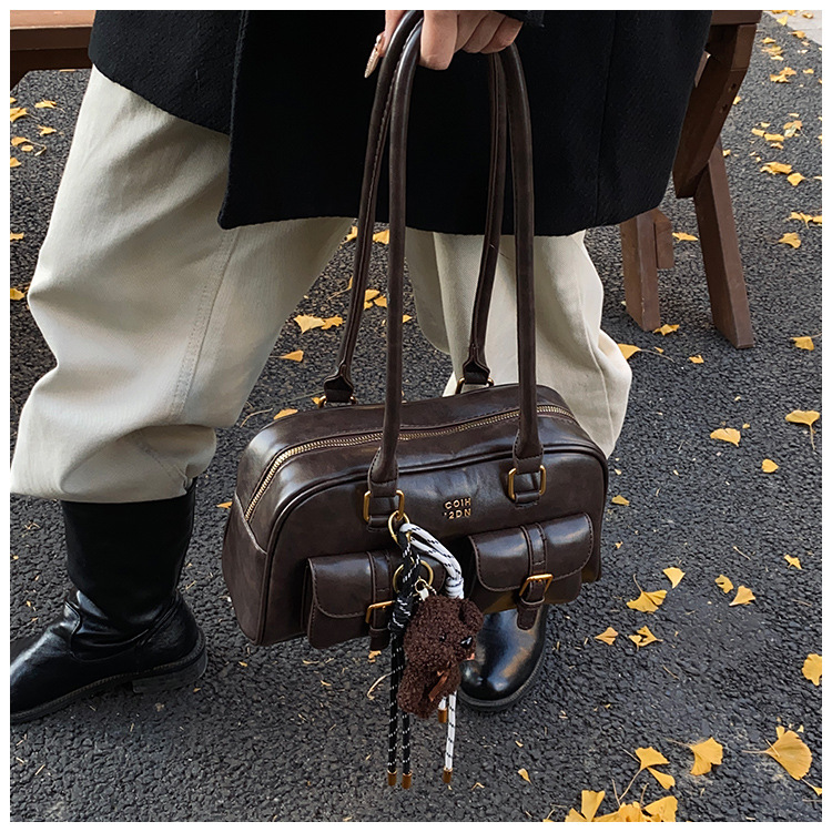 Fashionable and casual underarm bag for women, new autumn/Winter 2025, trendy and versatile, multi-pocket single-shoulder bag, high-end handbag undefined