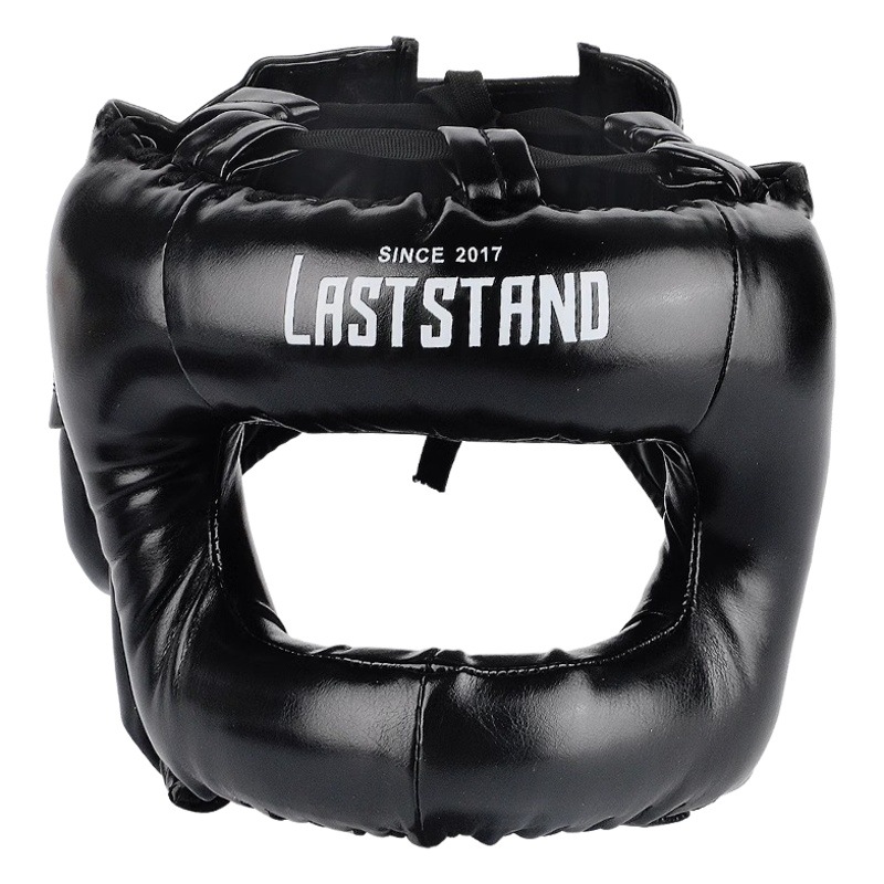 Boxing head protection beam closed fighting helmet fully surrounded by Sanda fight training protective gear adult Muay Thai head cover