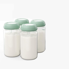 300ml/180ml宽口径奶瓶配盖子适冷藏杯三通奶瓶私模储奶瓶倒奶