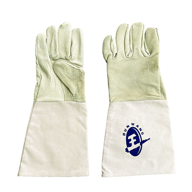 盾王猪皮电焊手套耐高温加长焊工劳保手套耐磨焊接工作防护手套