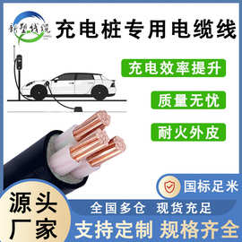 新能源电动汽车专用yjv国标纯铜3芯4 6 10平方充电桩电缆线7/11KW