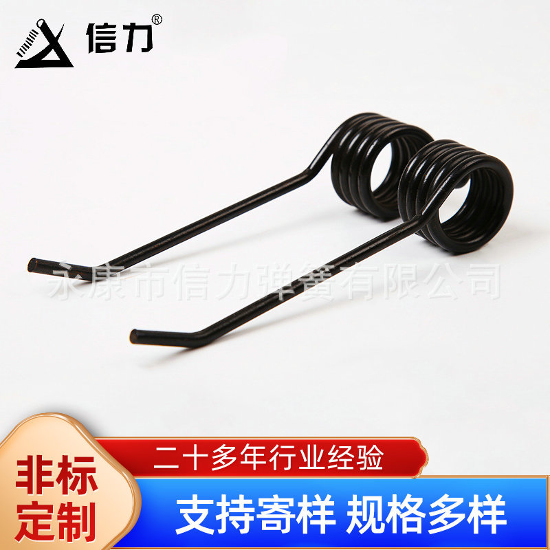 不锈钢异形五金背夹V型双扭簧扭转异形弹簧非标弹簧供应