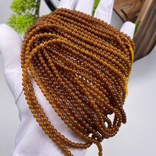 批发直供新疆糖料和田玉小米珠糖料佛珠4mm无麻点和田玉红糖佛珠