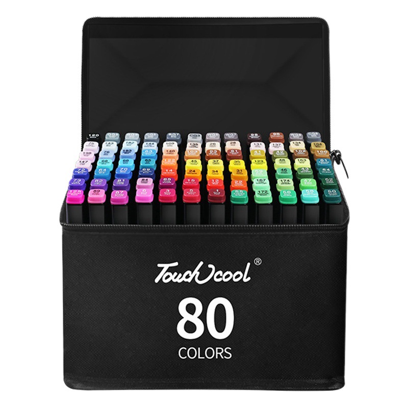 Marcar la pluma aceitosa de secado rápido de doble cabeza acuarela pluma de la escuela primaria de los niños de la pintura del arte especial de dibujos animados opaco color de la pluma