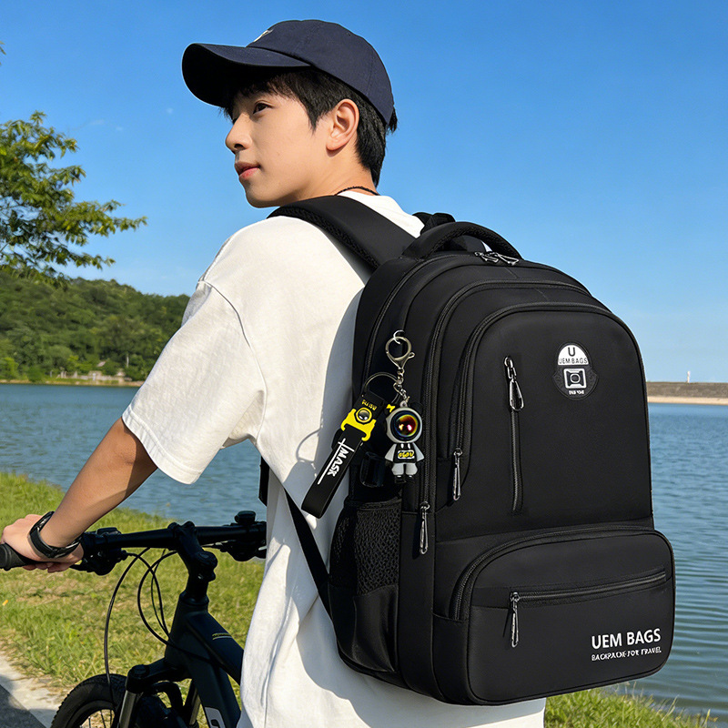 2026 New Model School Bag for Middle School Students, Large Capacity Backpack for Boys and Girls, Lightweight Business Casual Backpack 2026 New Model School Bag for Middle School Students, Large Capacity Backpack for Boys and Girls, Lightweight Business Casual Backpack
