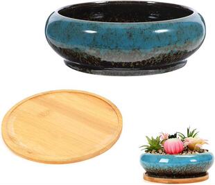 O 16620 Glaze Flow Ceramic Planter �͹Ż��� ���R�d�羳�W����
