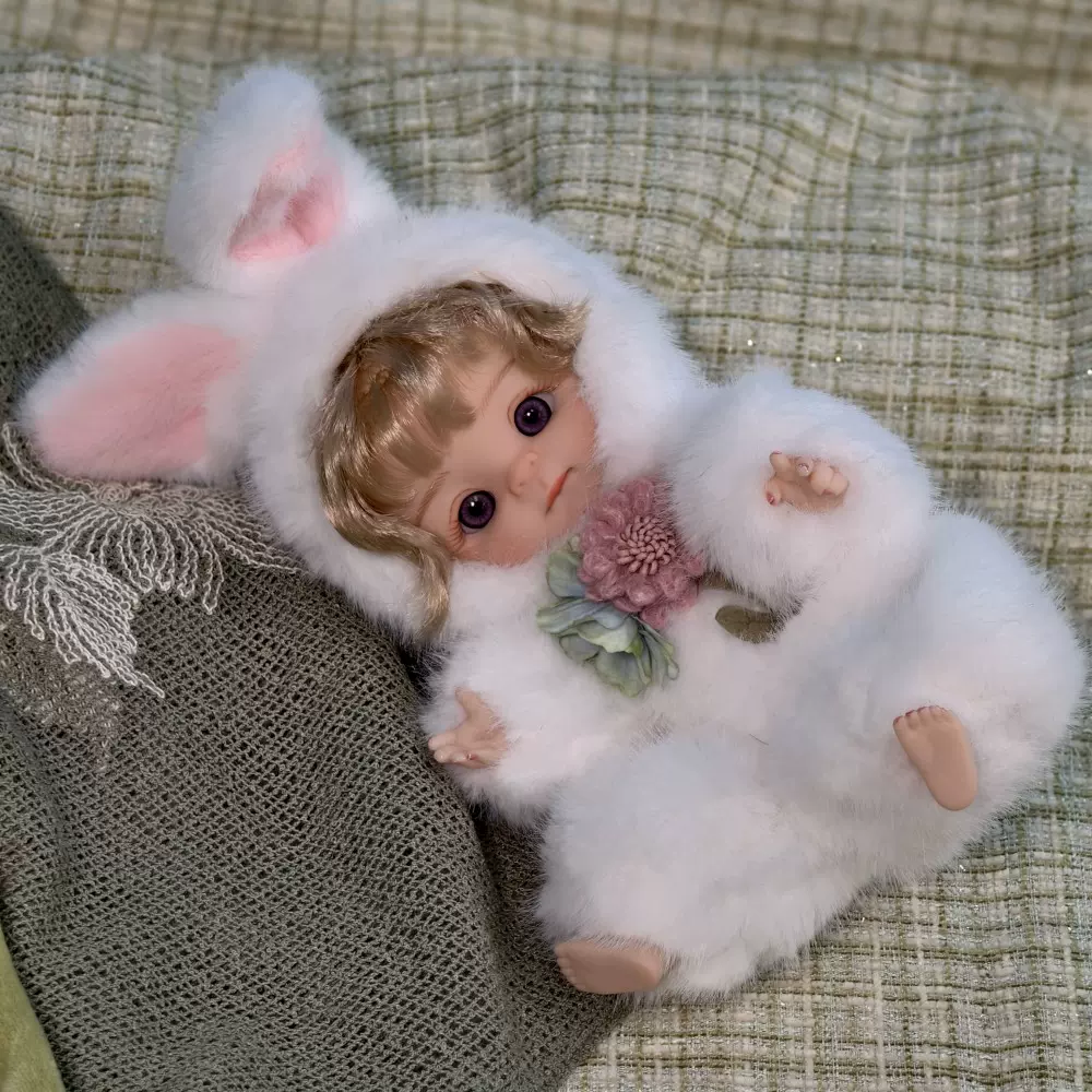 Cloveray正版25cm毛绒搪胶娃娃玩具人偶公仔潮玩礼物品换装过家家