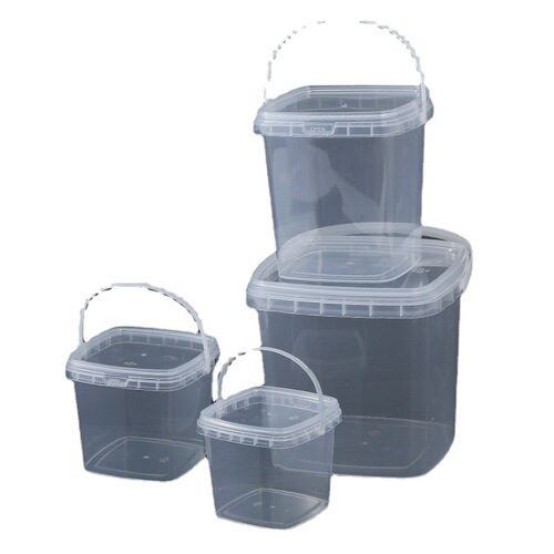Combination Best-selling Transparent Plastic Bucket Series Storage with Lid Wholesale Online and Offline