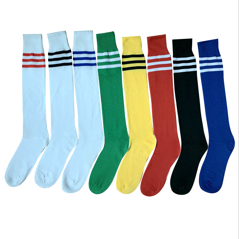 Calcetines de fútbol para adultos para niños delgados calcetines de media pantorrilla rendimiento de baile porristas calcetines deportivos para estudiantes