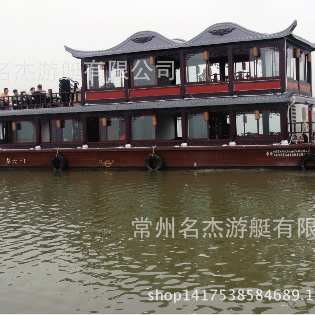 画舫船旅游景区观光画舫船 古风游览船