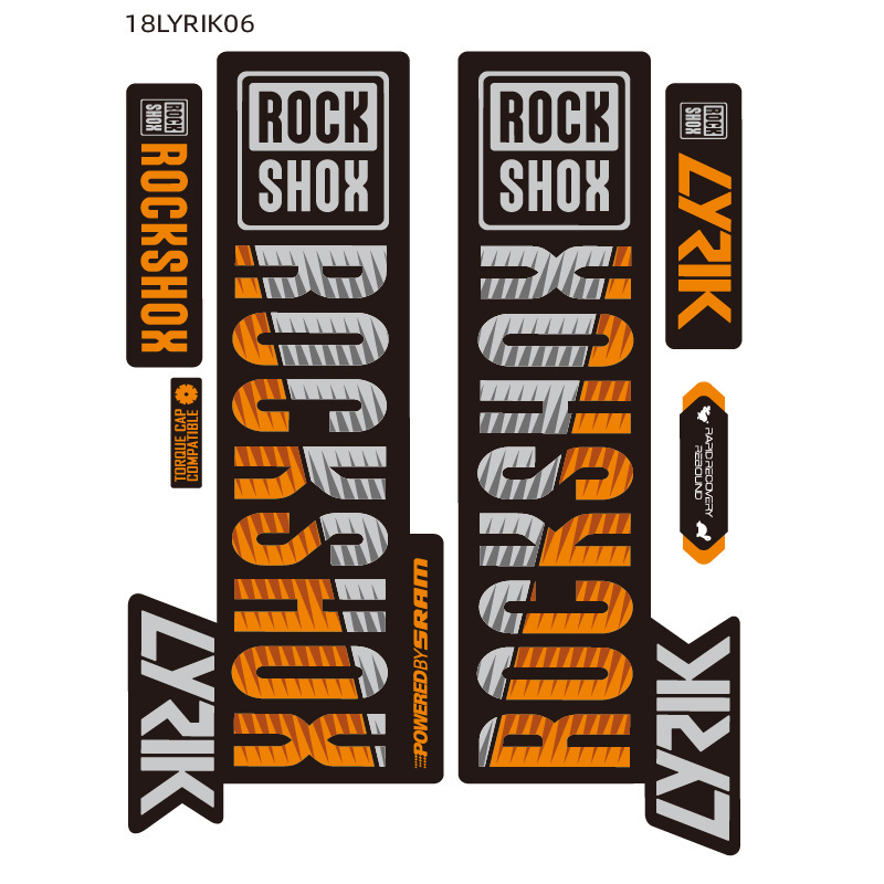 Hot 2018 LYRIK ROCK-SHOX Mountain Bike Fork Sticker Rockshox Decal