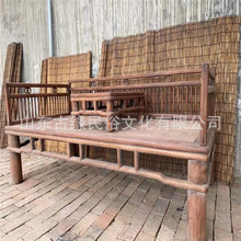 厂家定制老榆木家具 仿古罗汉床 新中式古典家具出售