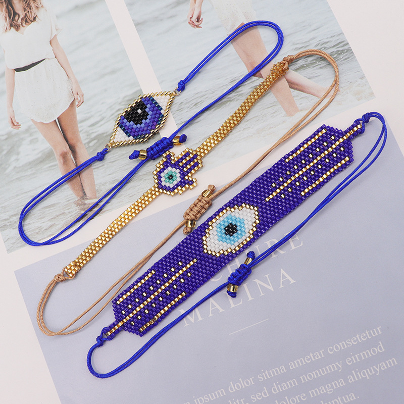 Lucky Red String Evil Eye Bracelet Handmade Protection Jewelry_voghion.com